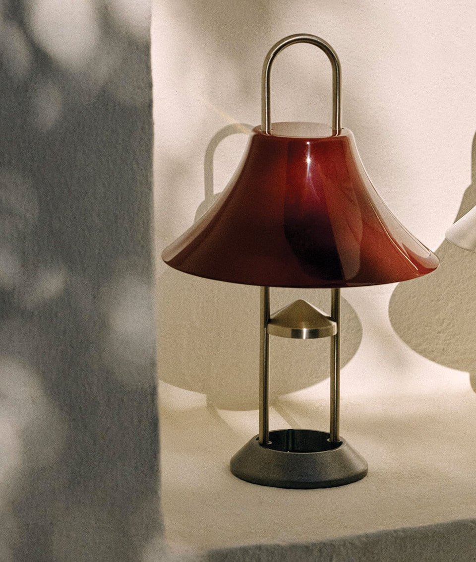HAY Mousqueton Portable Lamp Oyster White