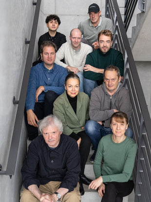 Group photos of designers that are part of Studio 7.5 that designed Zaph and Cosm