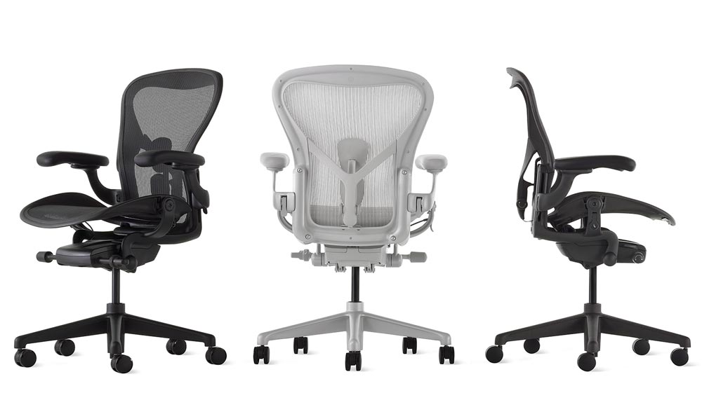 Aeron Mineral Polished Office Chair Herman Miller EUHM Herman