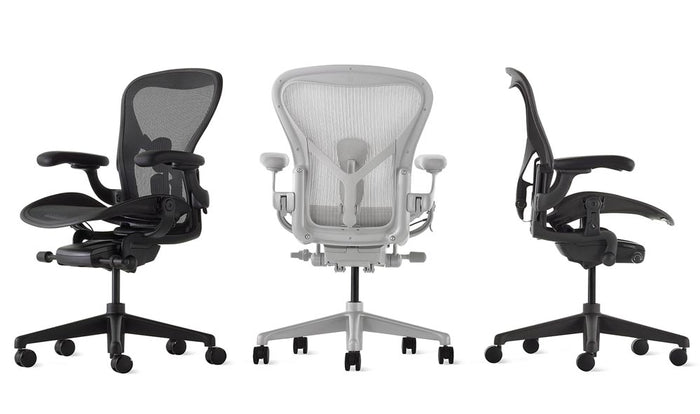 Aeron Graphite/Polished Aluminium Office Chair