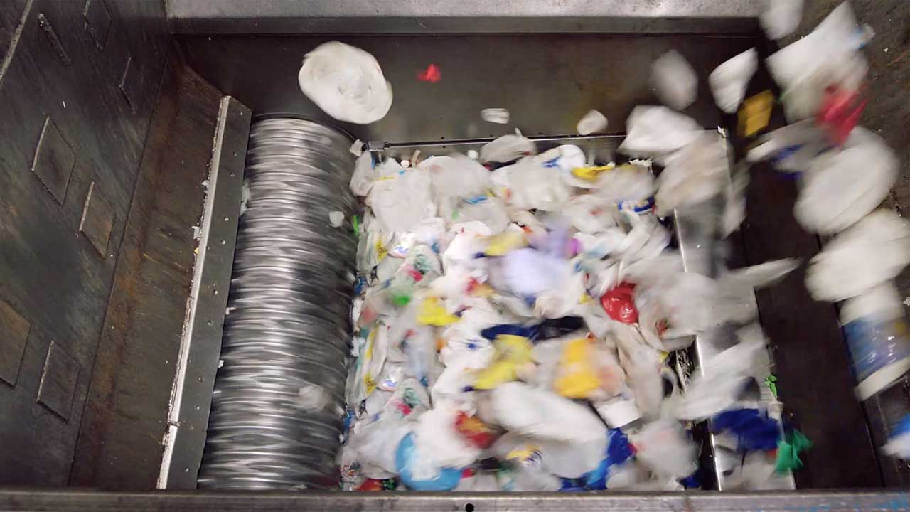 Short video that shows the process used at Herman Miller to recover, sort, wash and turn into re-usable plastic for new chairs