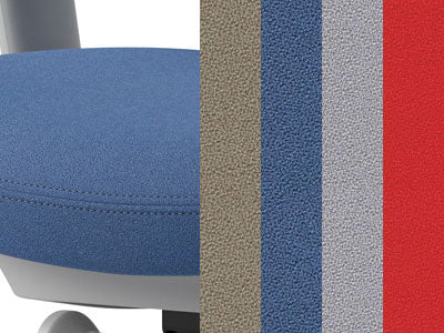 Close-up of Aquarius fabric by Camira that showcases the texture and stitching.