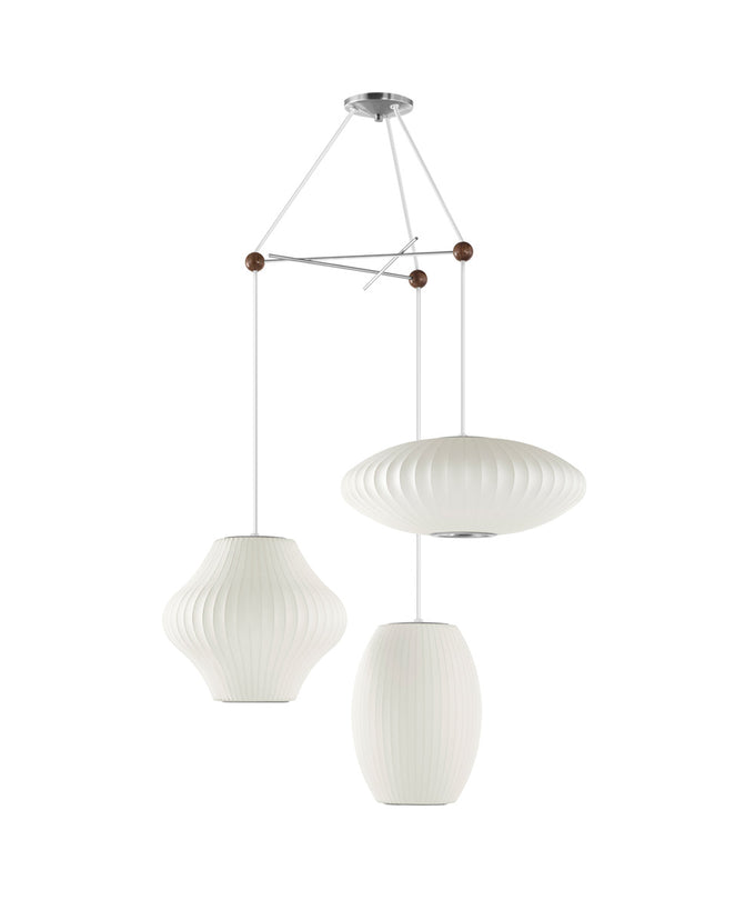 家具 Herman Miller Nelson Bubble Lamp Nelson Triple Pendant Fixture | Herman Miller