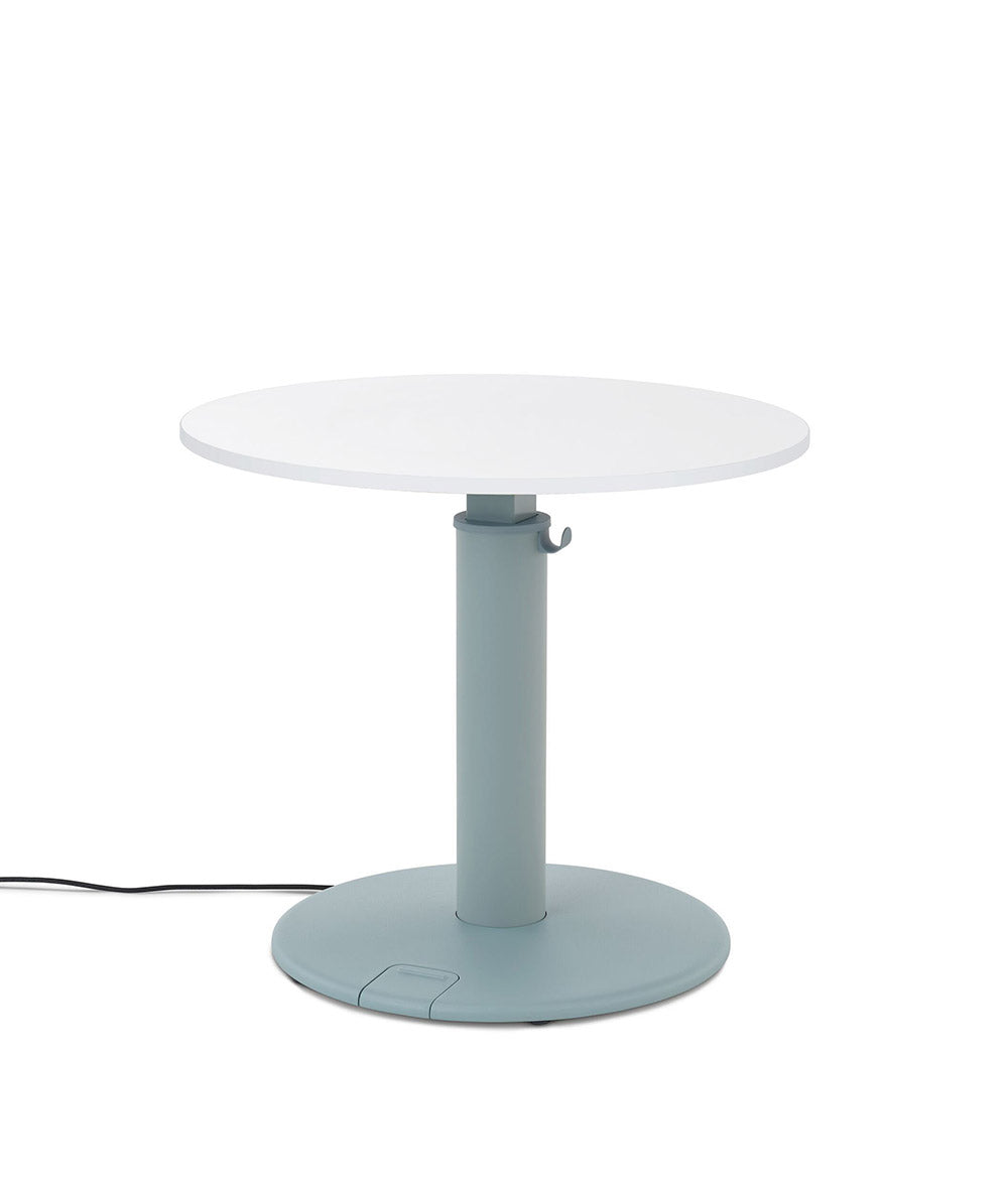 OE1 Round Standing Desk Studio White 