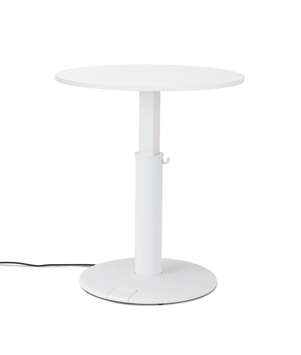 OE1 Round Standing Desk Studio White 