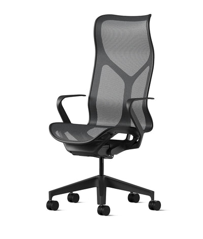 Cosm Graphite/Graphite High Back Office Chair*Fixed