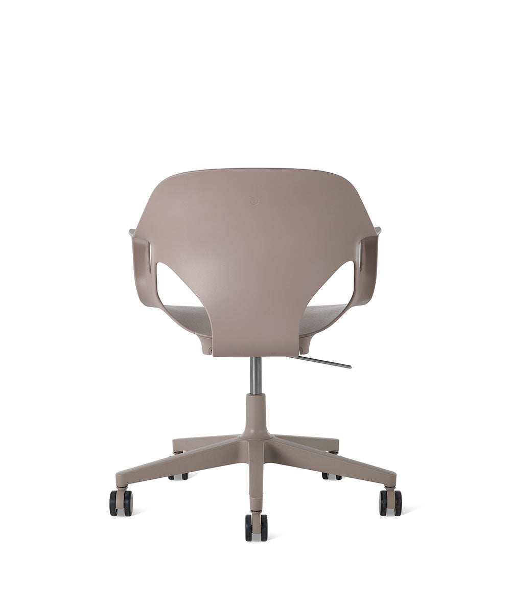 Zeph Cocoa/Cocoa Fixed Arms Chair