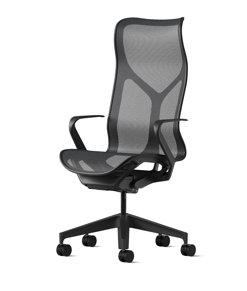Cosm Graphite/Graphite High Back Office Chair