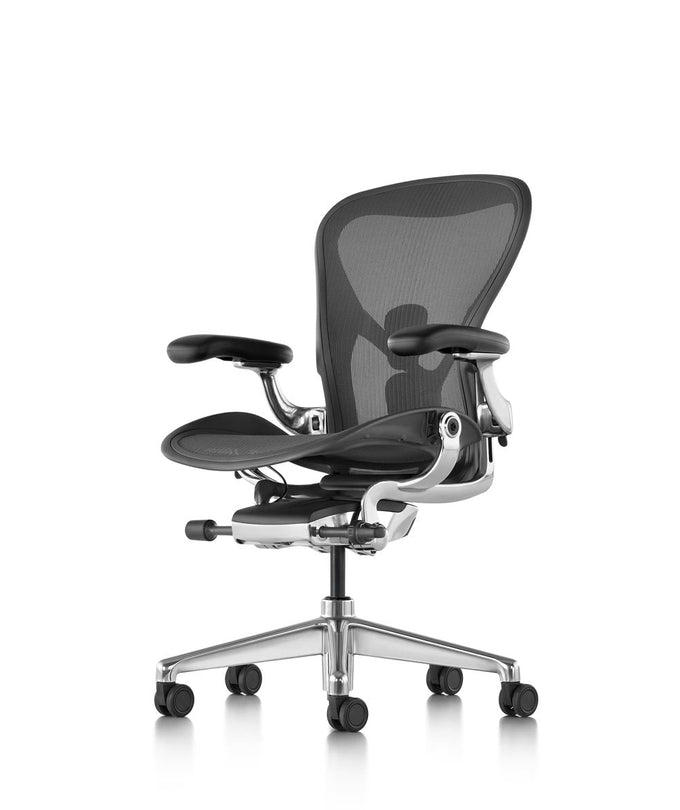 Aeron Graphite Polished Office Chair | Herman Miller