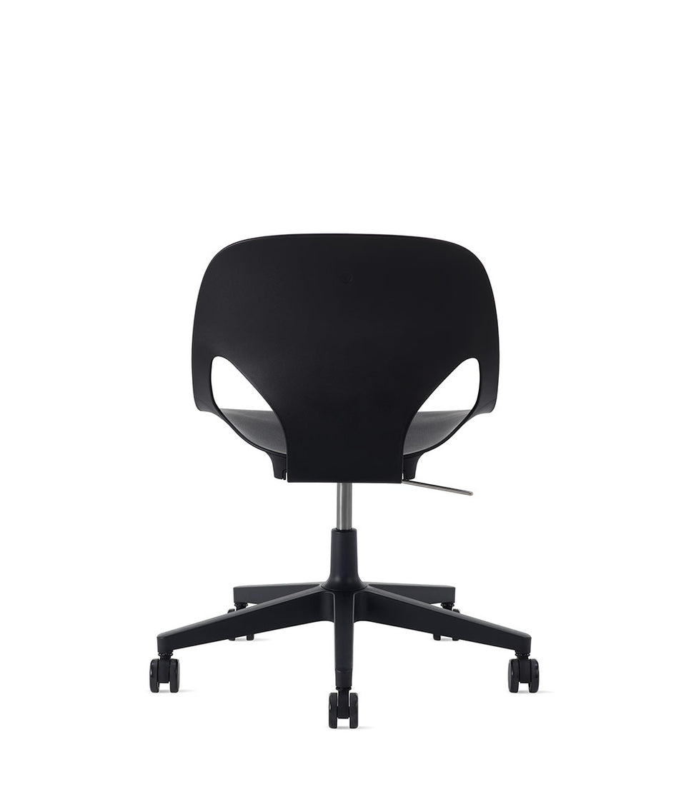 Zeph Black/Black Armless Chair