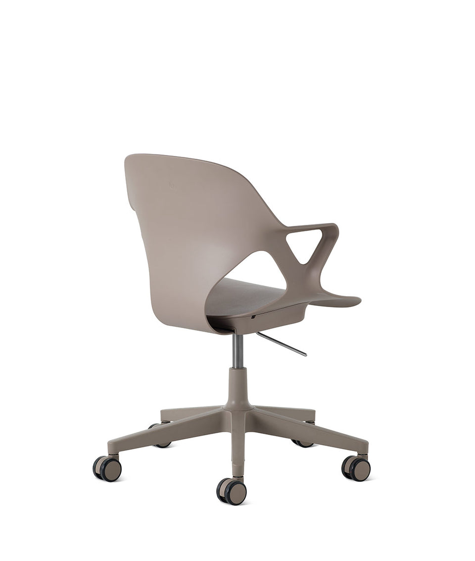 Zeph Cocoa/Cocoa Fixed Arms Chair