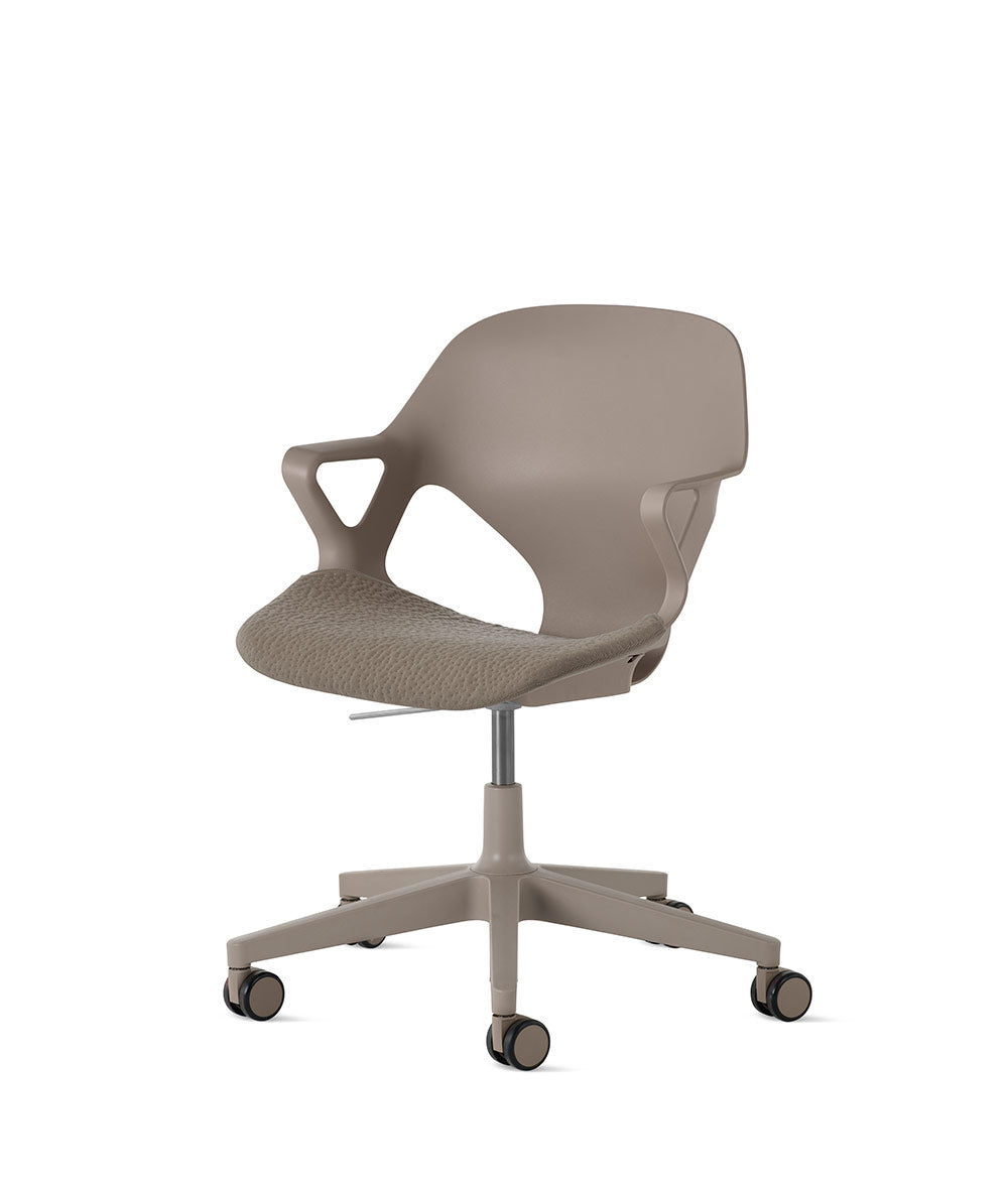 Zeph Cocoa/Cocoa Fixed Arms Chair | Herman Miller