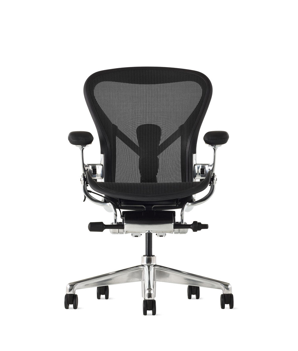 デスクチェア Herman Miller Aeron Chair Aeron Onyx Polished Office Chair | Herman Miller