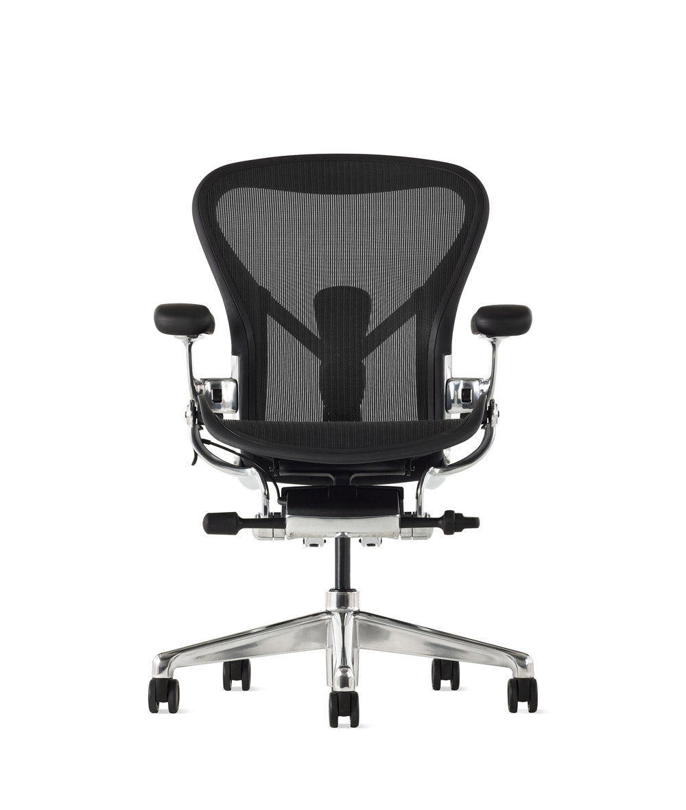 Aeron Onyx Polished Office Chair | Herman Miller