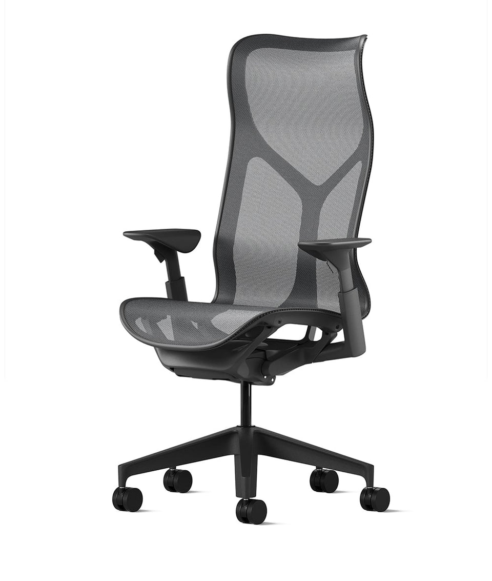Cosm Graphite/Graphite High Back Office Chair