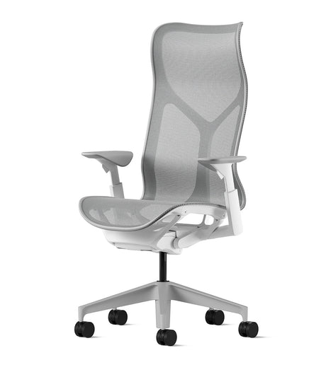 Cosm White/Mineral High Back Office Chair