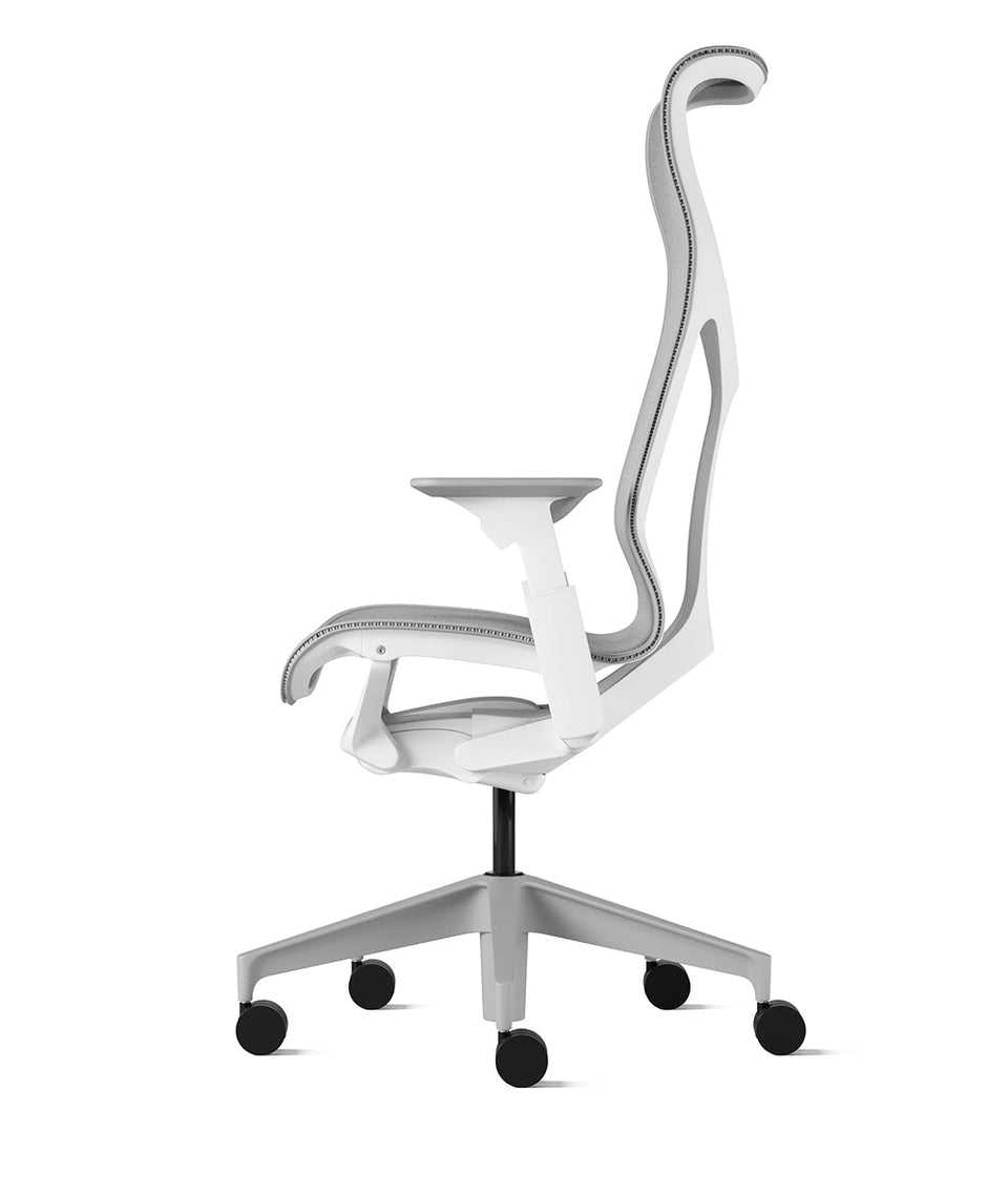 Cosm White/Mineral High Back Office Chair