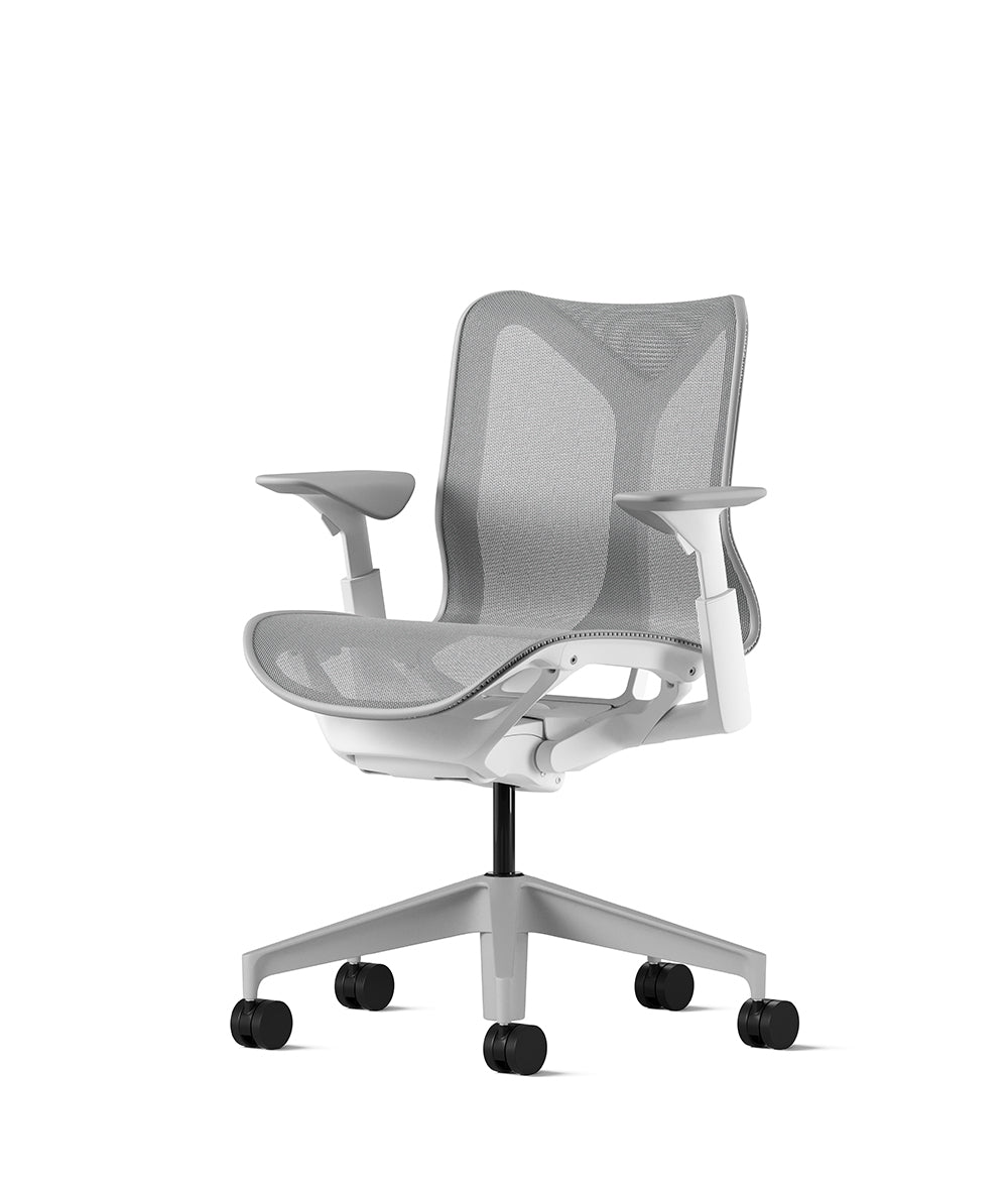 【新品未開封・送料無料】 Cosm Low Miller Herman | Chair Office Mineral & White Back ダイニングチェア