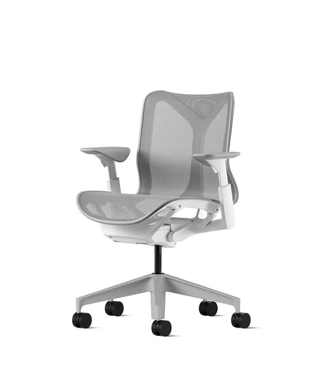 Cosm White/Mineral Low Back Office Chair